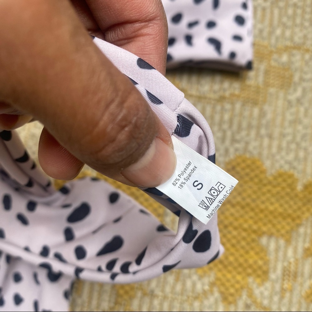 Pink Dalmatian 2-pi suit - Picture 2 of 3